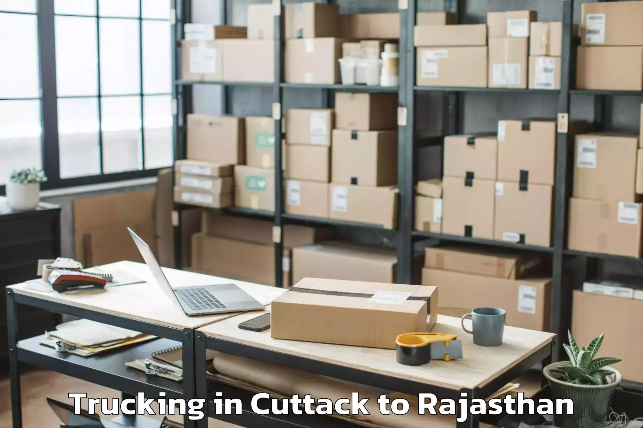 Reliable Cuttack to Chittorgarh Trucking